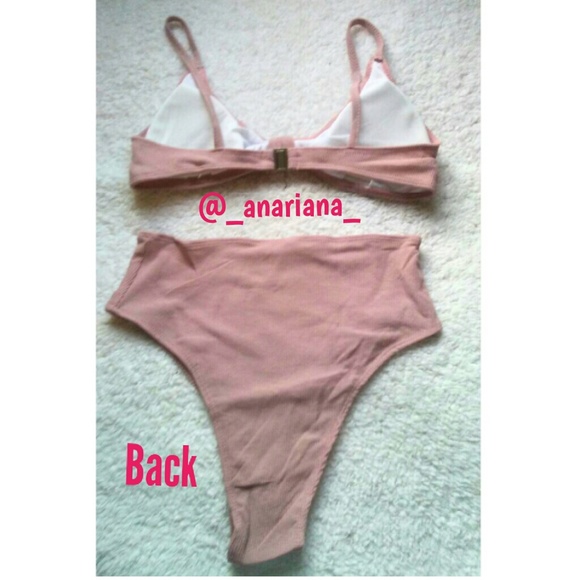 Baby pink higher rise bikini - Picture 3 of 3